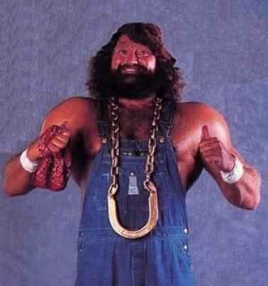 Also, because there's not enough rural stereotyping happening tonight, the not-at-all-complicated rules of this match necessitated the above HIllbilly Jim as special referee.